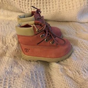 Pink Baby Timberlands